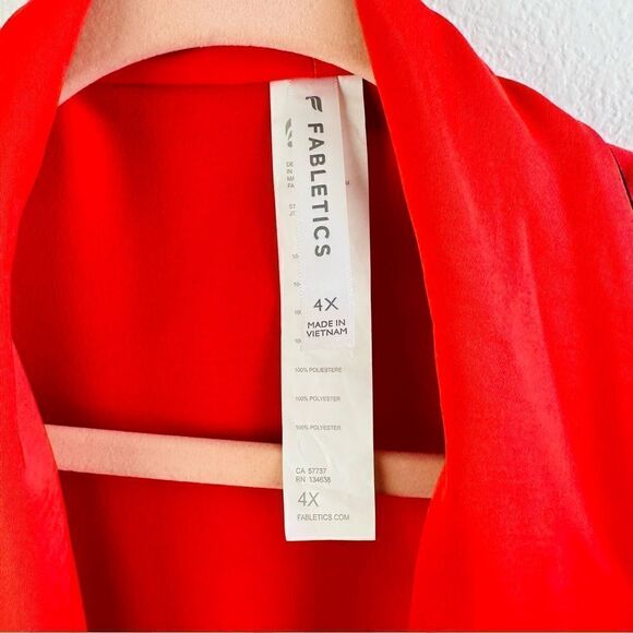 Fabletics Red Calf Length Robe‎ - Picture 2 of 4